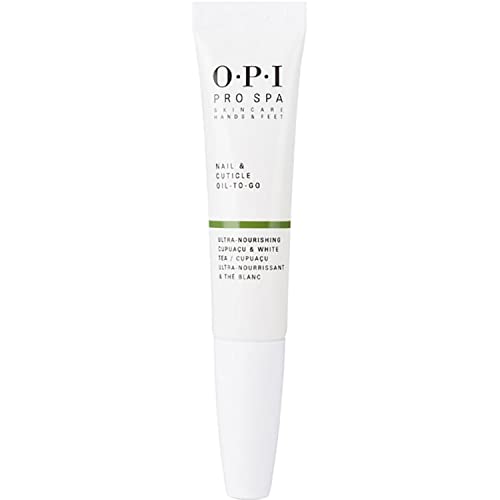 OPI ProSpa Nail and Cuticle Oil To Go, Ultra Nourishing, Protect & Strengthens Cuticles, Anti Aging, Infused with Grape Seed, Sesame, Kukui, Sunflower & Cupuacu Oils, 0.25 fl oz