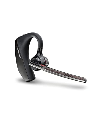 Plantronics by Poly Voyager 5200 Wireless - Single-Ear Bluetooth Headset w/Noise-Canceling Mic - Ergonomic Design - Voice Controls - Lightweight - Connect to Mobile/Tablet via Bluetooth