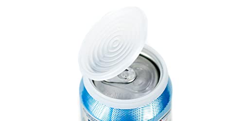6-Pack, Clear Color, Soda or Beverage Can Lid, Cover or Protector