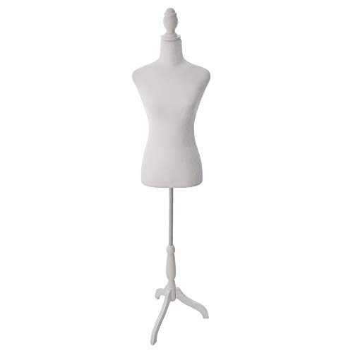 Female Dress Form Pinnable Mannequin Body Torso Models with Tripod Base Stand