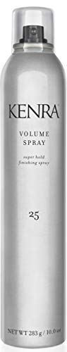 Kenra Volume Spray 25 55% | Super Hold Finishing & Styling Hairspray | Flake-free & Fast-drying | Wind & Humidity Resistance | All Hair Types | 10 oz