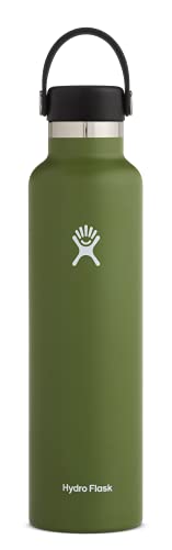 Hydro Flask 24 oz Standard Mouth Water Bottle with Flex Cap or Flex Straw