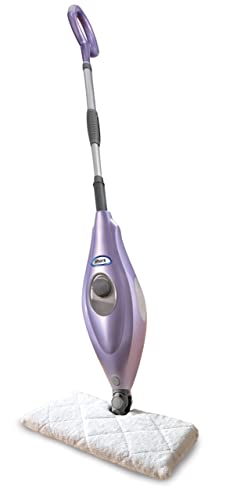 Shark S3501 Steam Pocket Mop Hard Floor Cleaner, With Rectangle Head and 2 Washable Pads, Easy Maneuvering, Quick Drying, Soft-Grip Handle and Powerful Steam, Purple