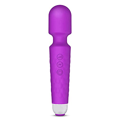 SENDRY Wand Massager - New Upgrade 160 Magic Vibration Modes - Handheld Wireless Waterproof Mute Rechargeable Personal Massager for Neck Shoulder Back Body Relieves Muscle Tension(Purple)