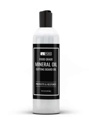 Pure Original Ingredients Mineral Oil (16 oz) for Cutting Boards, Butcher Blocks, Counter Tops, Wood Utensils
