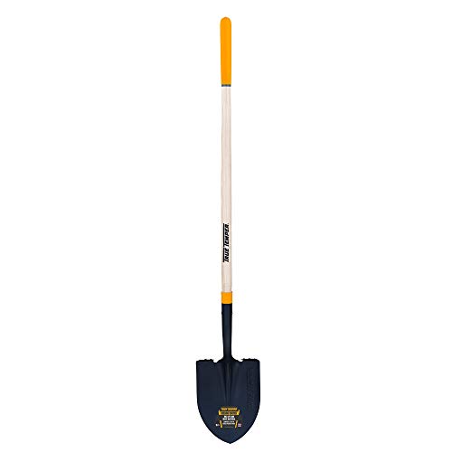 True Temper 2585600 Round Point Forged Shovel with Hardwood Handle and Comfort Step, 57-Inch