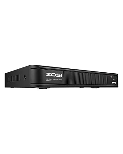 ZOSI H.265+ 5MP Lite CCTV DVR 8 Channel Full 1080p, Remote Access, Motion Detection, Alert Push, Hybrid Capability 4-in-1(Analog/AHD/TVI/CVI) Surveillance DVR for Security Camera (No Hard Drive)