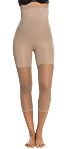 SPANX Shapewear for Women Original High-Waisted Footless Pantyhose Nude c