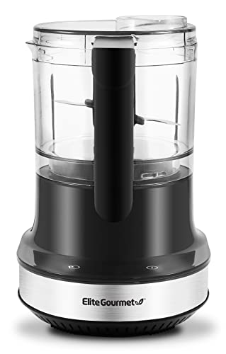 Elite Gourmet EMC4423 Maxi-Matic Patented Electric HoverChop Vegetable Food Prep Processor Chopper, Up/Down Chopping Motion, Chop, Grind, Emulsify, Puree, Mince, Touch Screen Keypad