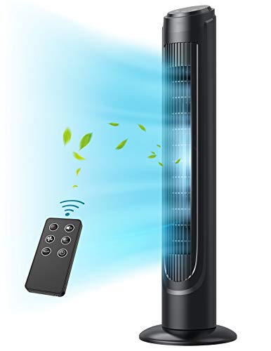 Dreo Cruiser Pro Tower Fan 90° Oscillating Fans with Remote, Quiet Cooling,12 Modes, 12H Timer, Space-Saving, LED Display with Touch Control, 40” Portable Floor Bladeless Fan for Bedroom Home Office