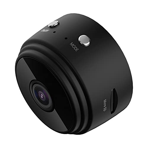 DOVOSA Webcam 1080P Wireless WiFi CCTV Indoor/Outdoor HD Mini IP Camera Home Computer Peripherals Webcams 4k Webcam (Size : Black)