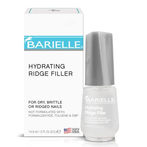 Barielle Hydrating Ridge Filler, Fill and Smooth Unsightly Nail Ridges, For Dry, Brittle or Ridged Nails, Enhances Nail Growth and Strengthening, Base Coat 0.5 Ounce