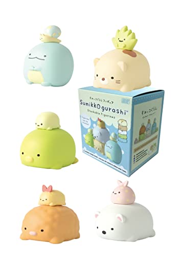 CLEVER IDIOTS INC SAN-X Sumikkogurashi Stackable Figurines - Blind Box Includes 1 of 5 Collectable Figurines - Fun, Silly, Versatile Decoration - Authentic Japanese Design