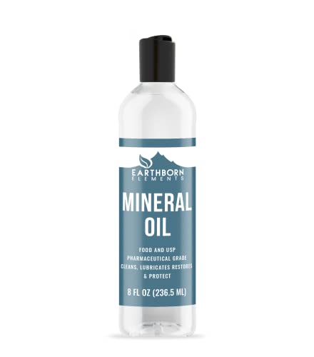Earthborn Elements Mineral Oil 8 fl oz, Pure & Undiluted, No Additives