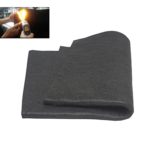 HANSWAY High Temp 18'X24'X1/4'' 6MM Felt Carbon Fiber Welding Blankets Black (18 x 24 inches)