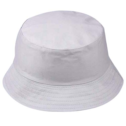 Bokeley Fashion Unisex Packable Reversible Fisherman Hat Cap Bucket Sun Hat, Summer Cap | Hiking, Beach, Sports (Gray)