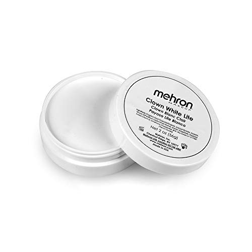Mehron Makeup Clown White Lite Professional Makeup (2 oz)