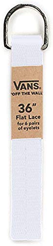 Vans Off The Wall Unisex Replacement Shoelaces Flat String Cords Shoe Laces,White,45' 8 Eyelets