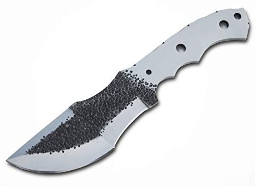 Whole Earth Supply Hammered D-2 Steel Tracker Knife Making Blank Blade Hunting Skinning Skinner D2 Knives