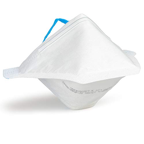 Kimberly-Clark PROFESSIONAL N95 Pouch Respirator (53358), NIOSH-Approved, Made in U.S.A, Regular Size, 50 Respirators/Bag, White