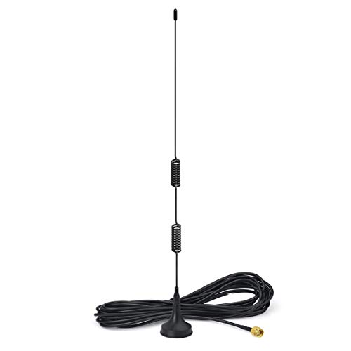 Bingfu Dual Band VHF UHF 136-174MHz 400-470MHz Ham Radio Antenna Handheld Two Way Radio Magnetic Base SMA Male Antenna for Ham Radio Walkie Talkie Icom Yaesu Vertex Standard Horizon Marine VHF Radio