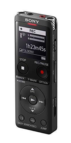 Sony Icd-UX570 MP3/LPCM Digital Voice Recorder (Dictaphone) with Built-in USB, 4GB, OLED Screen - Black