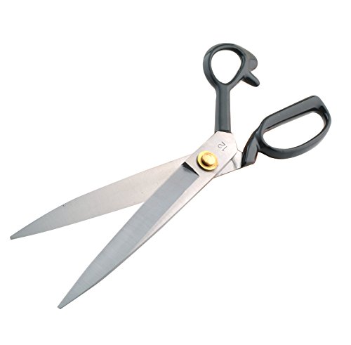 eZthings 12' Upholstery Shears Heavy Duty Scissors For Cutting Arts and Craft Fabrics, Carpets (12 Inch Leather Cutting)