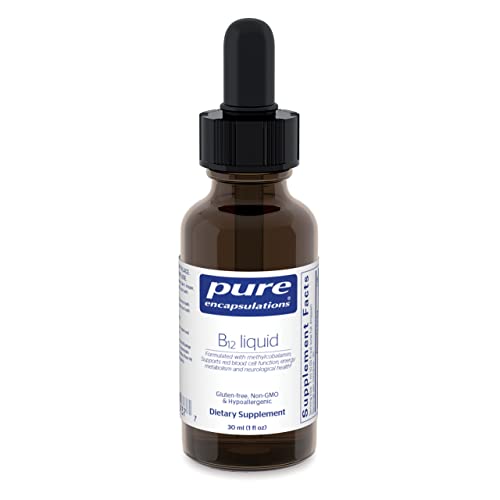 Pure Encapsulations B12 Liquid | 1,000 mcg Vitamin B12 (Methylcobalamin) Supplement to Support Nerves, Immune Health, Energy, and Cognitive Function* | 1 fl. oz.