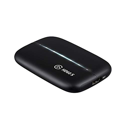 Elgato HD60 S, usb3.0 External Capture Card, Stream and Record in 1080p60 with ultra-low latency on PS5, PS4/Pro, Xbox Series X/S, Xbox One X/S, in OBS, Twitch, YouTube, works with PC/Mac