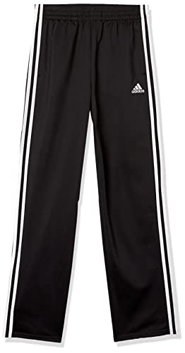 adidas Boys' Active Sports Athletic Tricot Jogger Pant, Iconic Adi Black, Large (14/16)