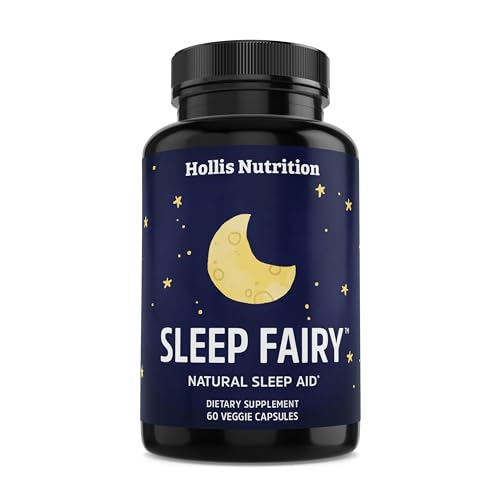 SLEEP FAIRY Natural Sleep Aid | Melatonin 10mg, L-Theanine, 5-HTP, Valerian Root, GABA, Magnesium, Chamomile | Herbal Sleeping Pills | Non-Habit Forming Sleep Supplement | Vegan Capsules | Non-GMO