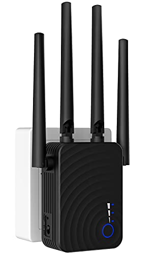 2021 WiFi Booster and Signal Amplifier,Wall-Through Strong WiFi Range Extender 1200Mbps,up to 3000 Sq.ft Full Coverage, Wireless Internet Repeater with Ethernet Port and Access Point