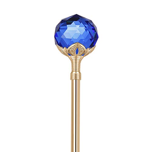 Royal Blue Scepter Wands Princess Wand for Birthday Party Prom Sceptor Suitable for Adults