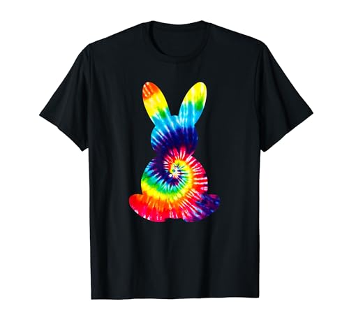 Bunny Silhouette Tie Dye, Funny Boy Girl Kid T-Shirt