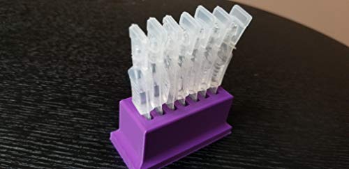 Znet3D Eye Drops Vial Holder for Single-use Disposable Eye Drops & Storage, Holds 7 Single use Disposable vials (Purple)