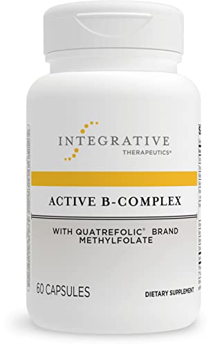 Integrative Therapeutics Active B-Complex - Energy Metabolism Support* - B-Complex Vitamin Supplement with 8 B-Vitamins, Vitamin B12, Folate, Choline - 60 Capsules
