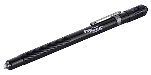 Streamlight 65020 Stylus 7-Lumen Green LED Pen Light with 3 AAAA Alkaline Batteries, Black