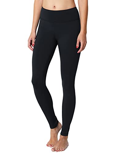 BALEAF Women's Fleece Lined Winter Leggings Thermal Yoga Pants Sweatpants Black Size M