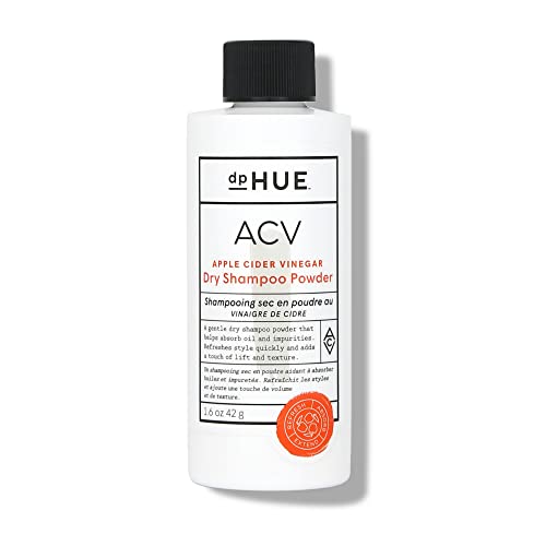 dpHUE Apple Cider Vinegar Dry Shampoo Powder, 1.6 oz - Color Safe, Volumizing Dry Shampoo For All Hair Types & Colors - Non-Aerosol Dry Powder Shampoo With Apple Cider Vinegar