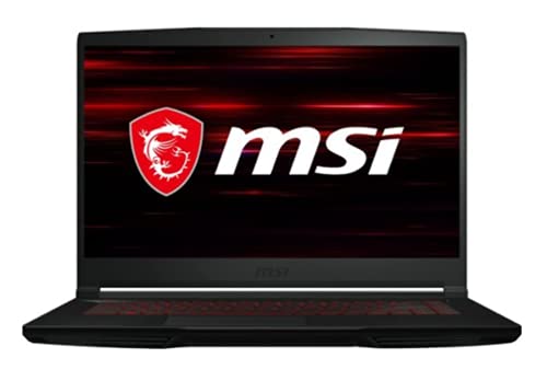 2021 MSI - GF63035 | 15.6' Full HD Gaming Laptop | Intel Core i5-10200H | 8GB DDR4/3200MHz, 256GB SSD (PCI-e) | Black, Windows 10 Home