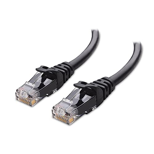 Cable Matters 10Gbps Snagless Cat 6 Ethernet Cable 25 ft (Cat 6 Cable, Cat6 Cable, Internet Cable, Network Cable) in Black