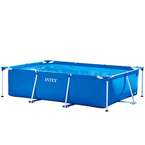 Intex 8'6' x 5'3' x 25' Rectangular Frame Above Ground Backyard Swimming Pool