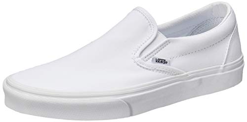 Vans Classic Slip On, True White, 7 B(M) US Women's / 5.5 D(M) US Men's