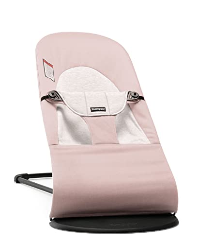 BABYBJORN Bouncer Balance Soft - Light Pink/Gray, Jersey Cotton