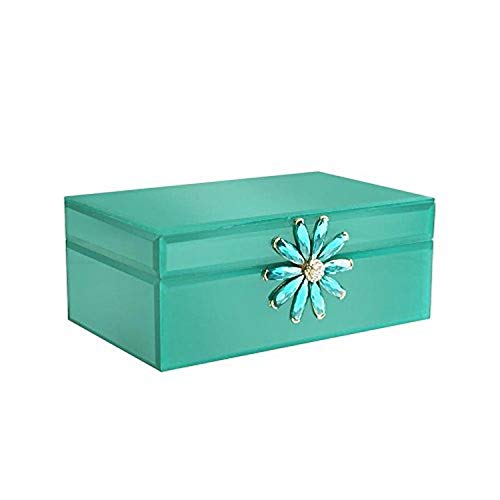 American Atelier 1280668 Teal Flower Brooch Jewelry Box