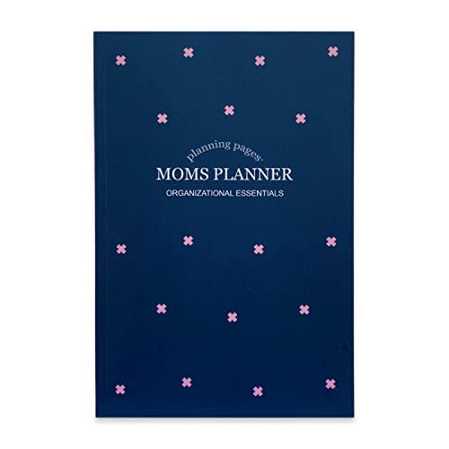 Mom's Planner- Monthly / Weekly Undated Pages, Agenda, To-Do's, Meal Plan, Goals, Time Management by Kahootie Co (Navy Soft Cover)