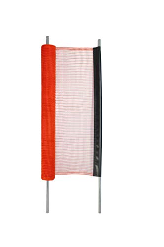 Kidkusion Non-Retractable Driveway Safety Net, Orange, 18' | Outdoor Barrier; Playtime Safety; Yard Safety