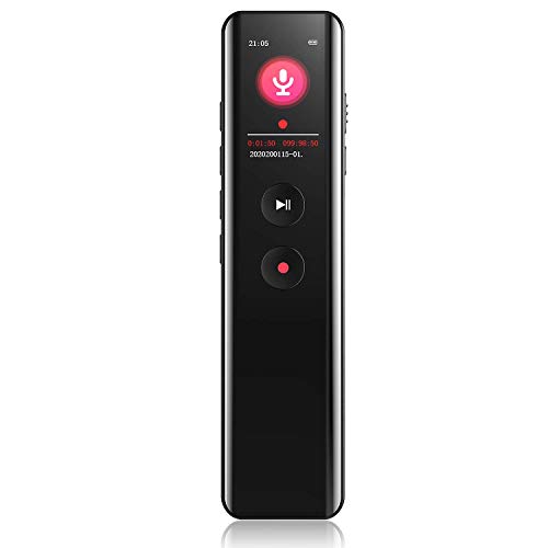 ABSETSHOP 16GB Digital Voice Recorder, 1536Kbps HD Audio Dictaphone, Intelligent Noise Reduction, Dual Sensitive Microphone, MP3 Player, Recorder for Lectures, Meetings, Class