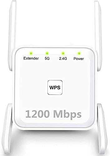 2021 WiFi Booster and Signal Amplifier,WiFi Range Extender 1200Mbps,up to 3000 Sq .ft Full Coverage, Wireless Internet Repeater with Ethernet Port and Access Point