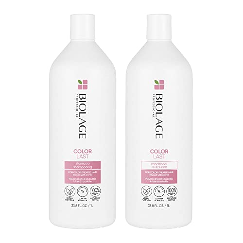 BIOLAGE Color Last Shampoo & Conditioner Bundle | Helps Protect Hair & Maintain Vibrant Color | Paraben-Free | For Color-Treated Hair | 33.8 Fl. Oz.